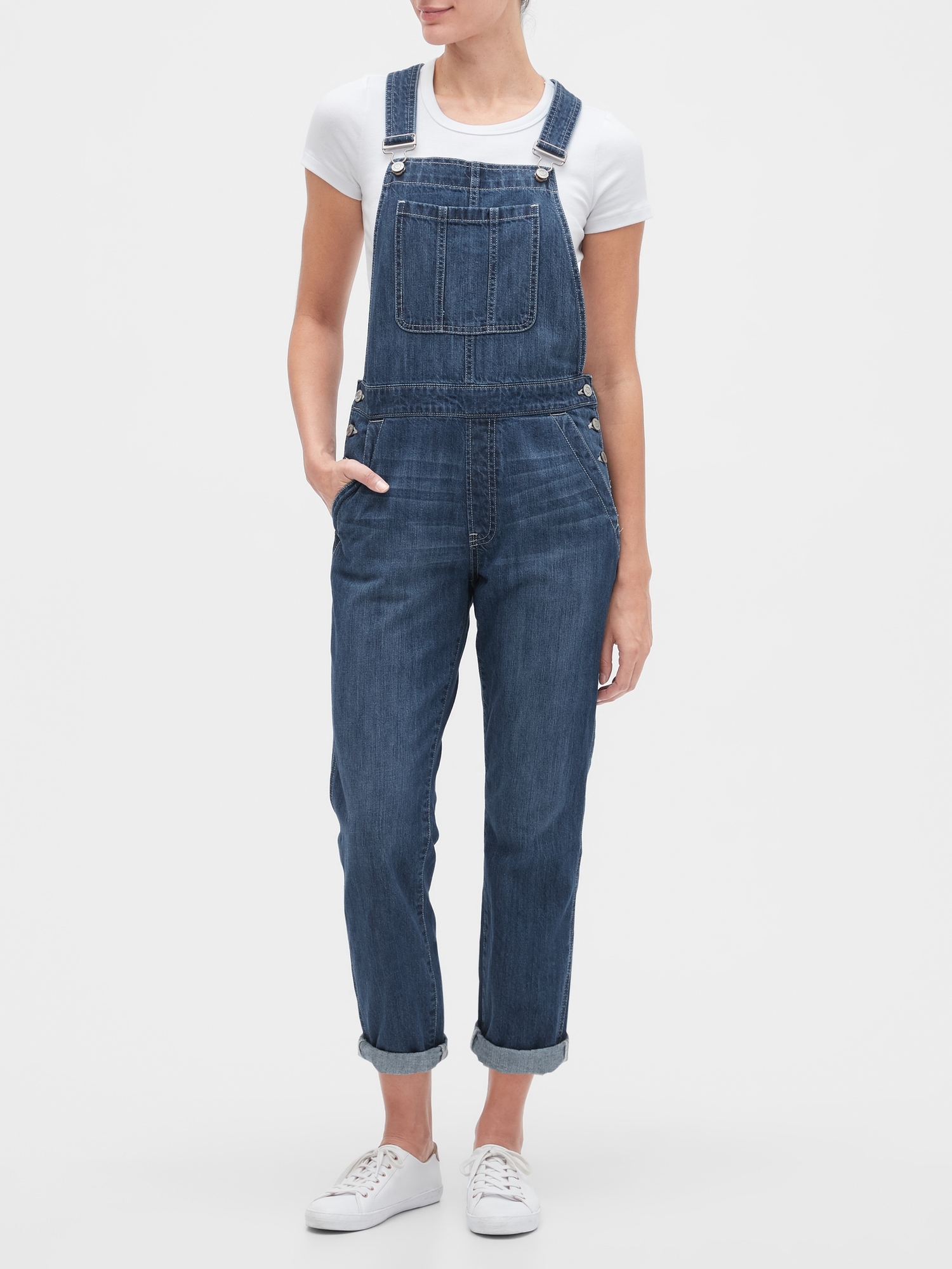 gap relaxed overalls