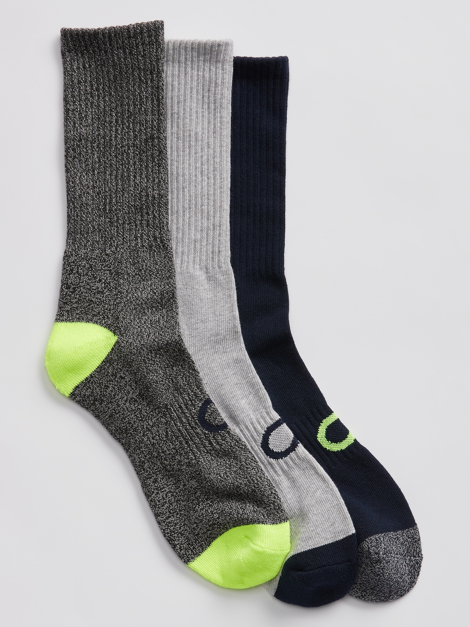 (3-Pack) | Logo Socks Gap Factory Gapfit