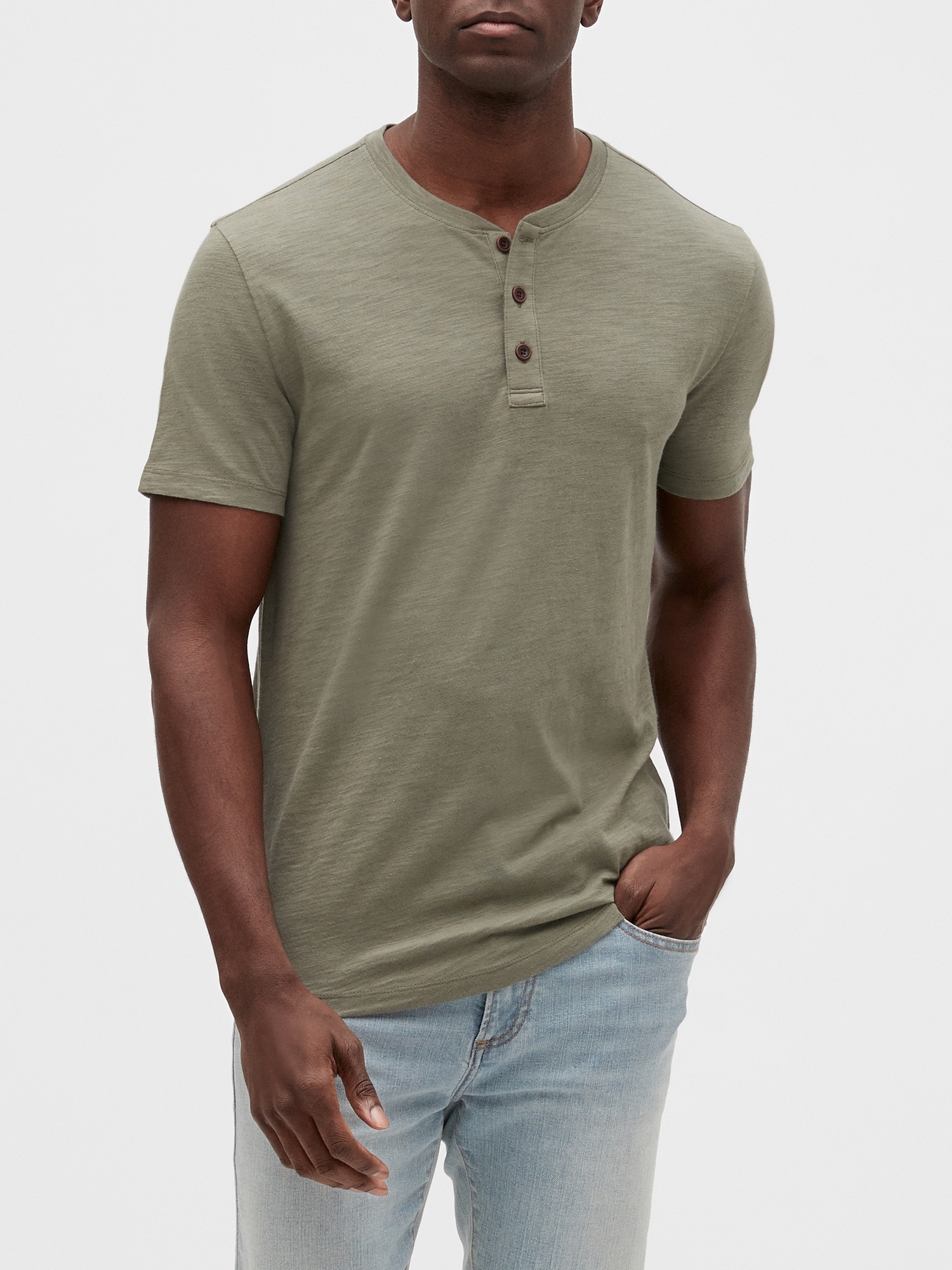 gap henley t shirt