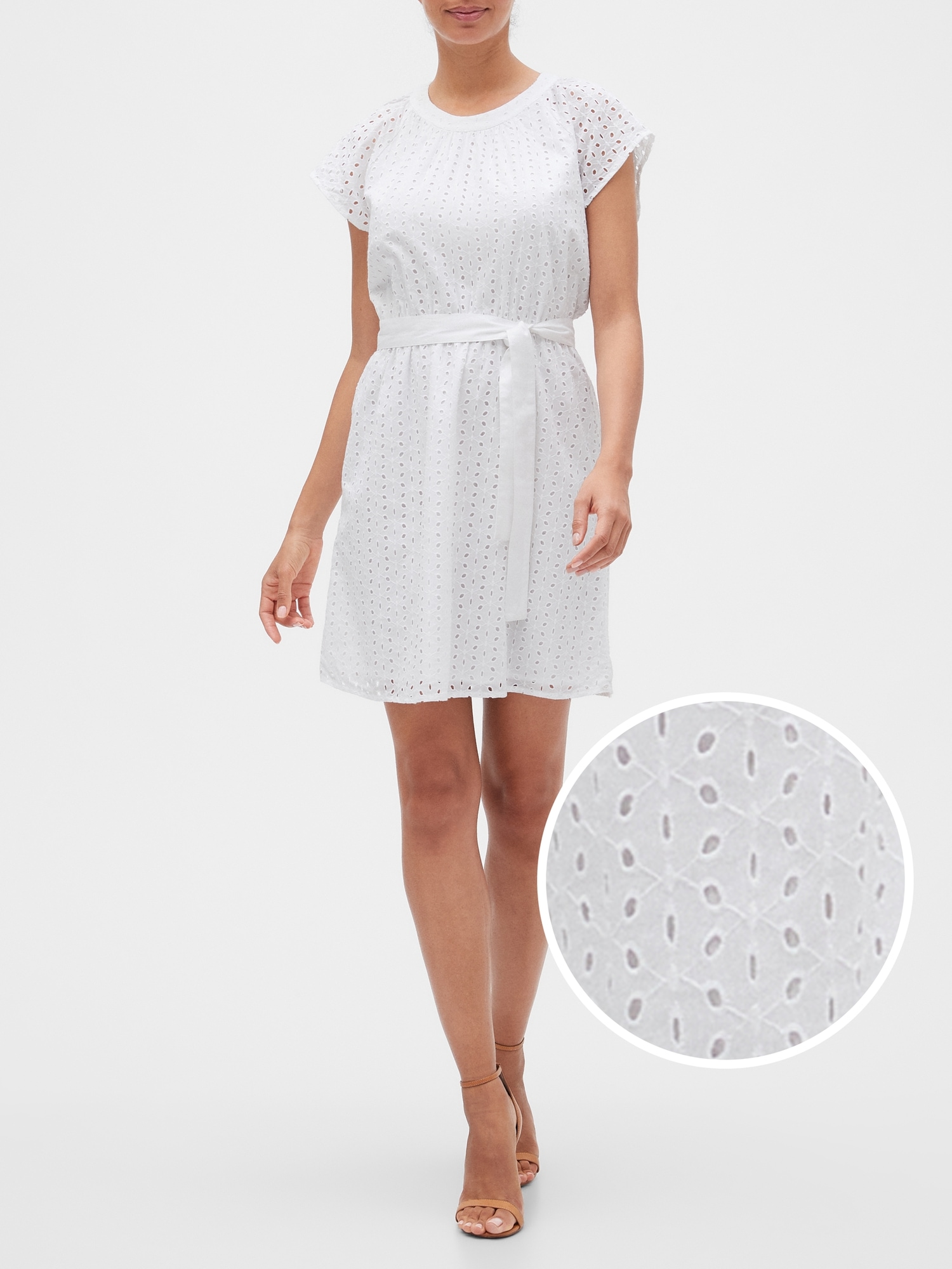 gap white eyelet dress