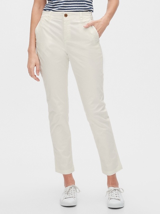 Gap Pants Womens 32x28 White Khakis By Gap Broke-In Straight