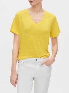 gap linen t shirt