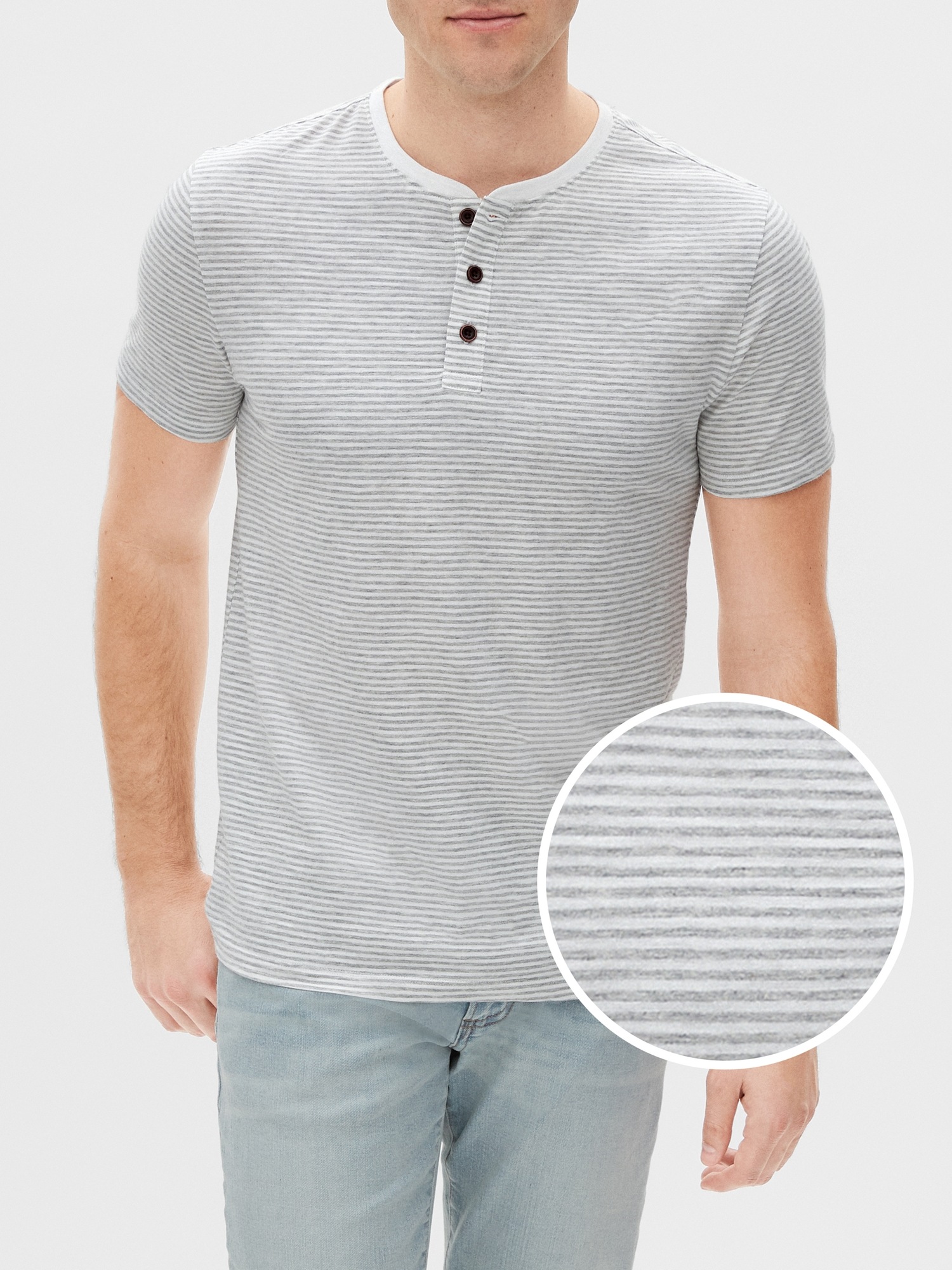 Stripe Henley T-Shirt