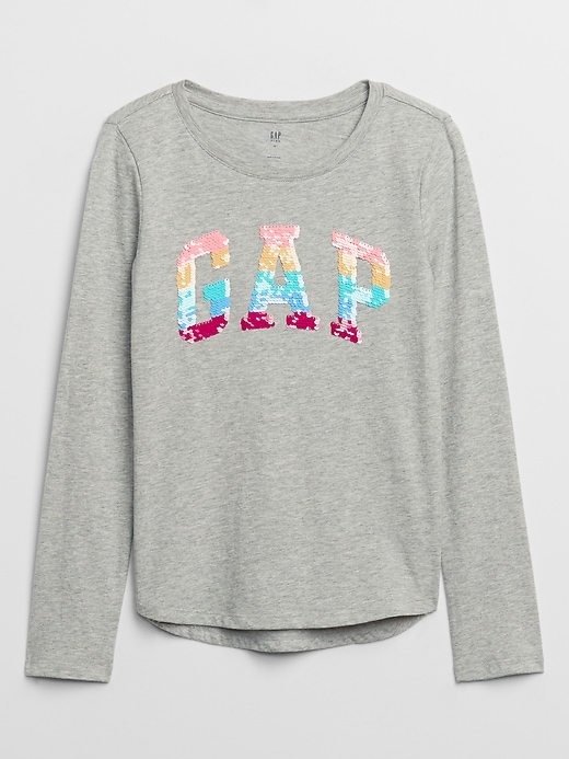 View large product image 1 of 1. Kids Flippy Sequin Graphic T-Shirt