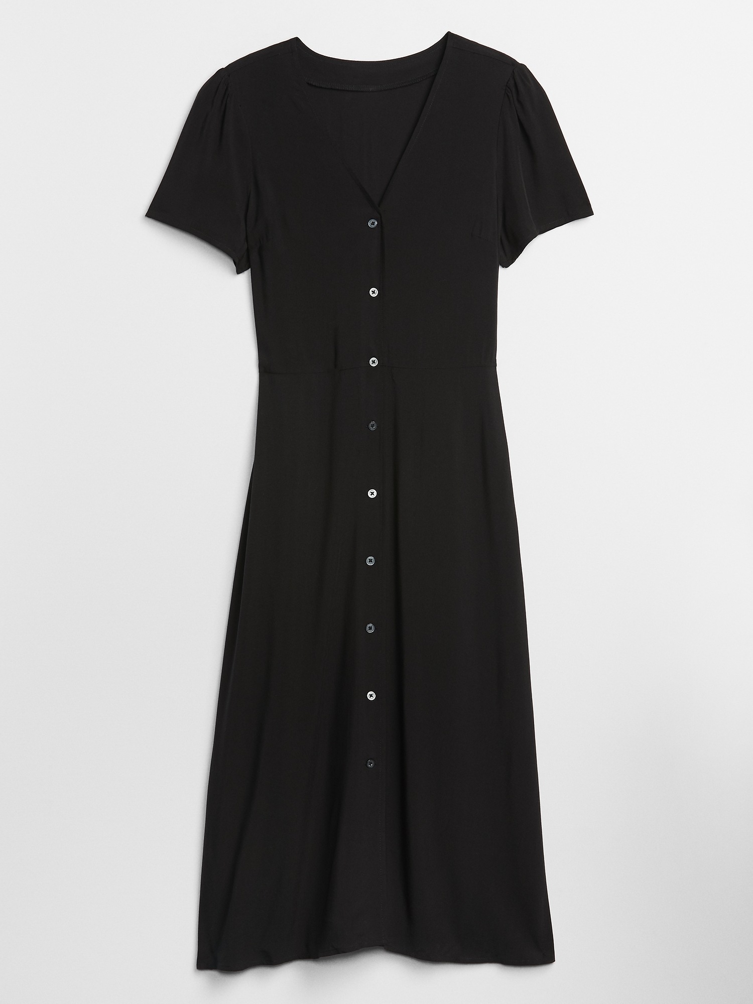 midi button front dress