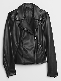 gap leather moto jacket