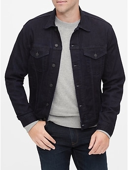 gap black jean jacket