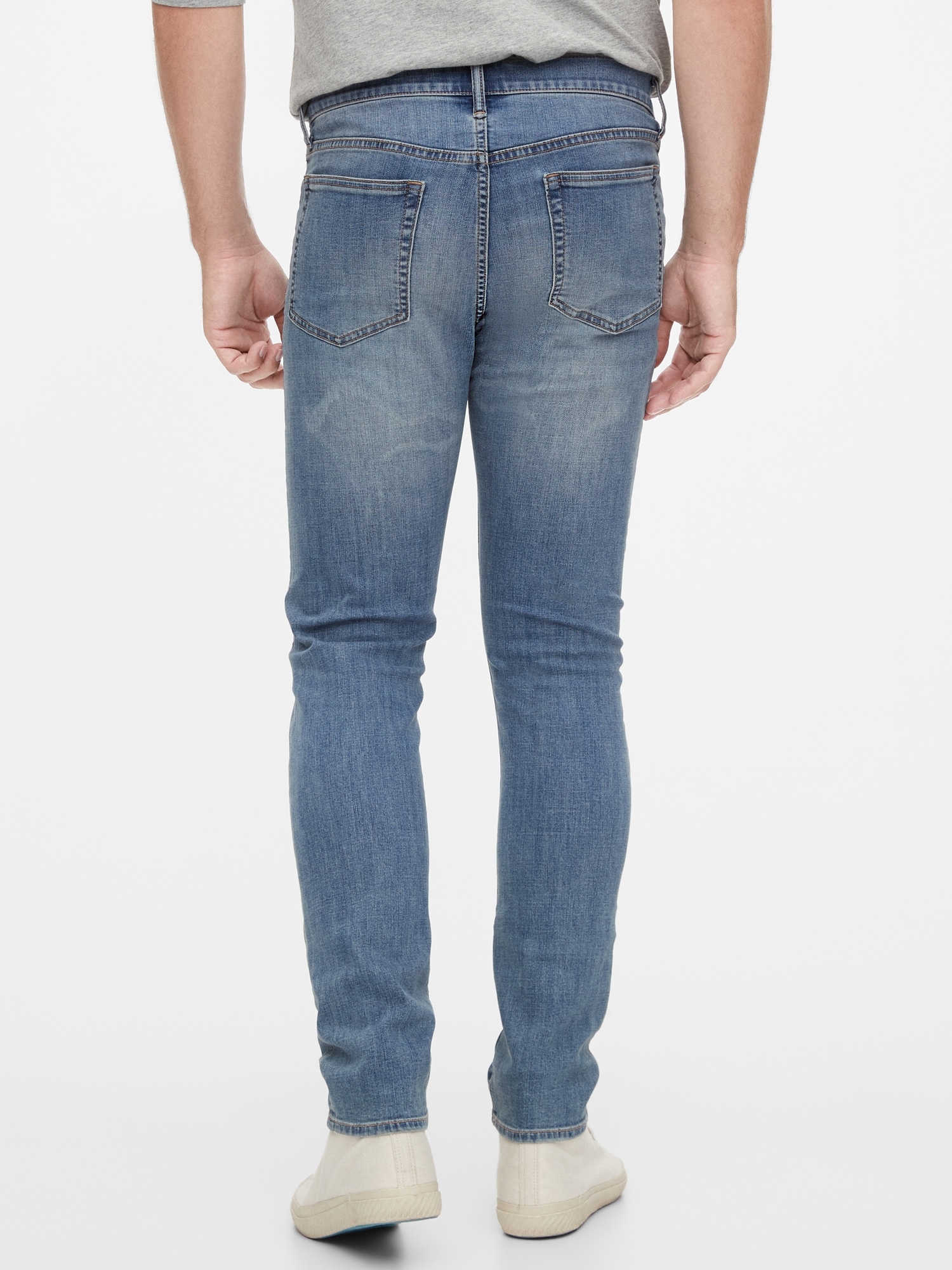 Soft Wear Slim Taper Jeans With Washwell Gap Factory