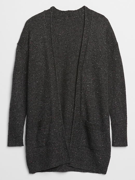 gap textured open front cardigan