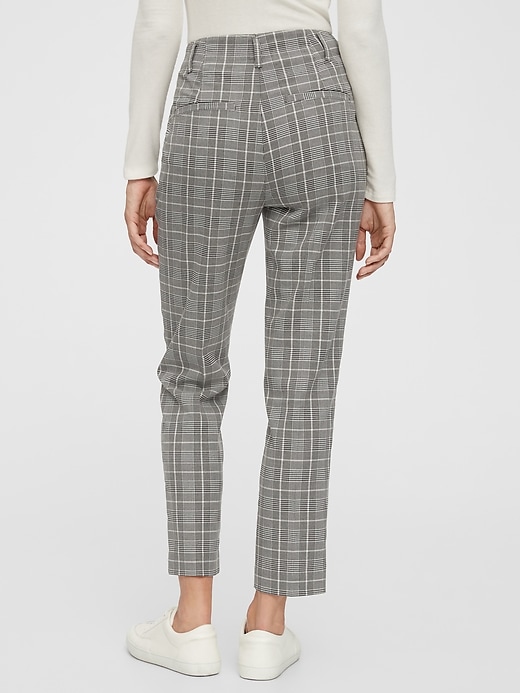 Image number 2 showing, High Rise Slim Taper Plaid Pants