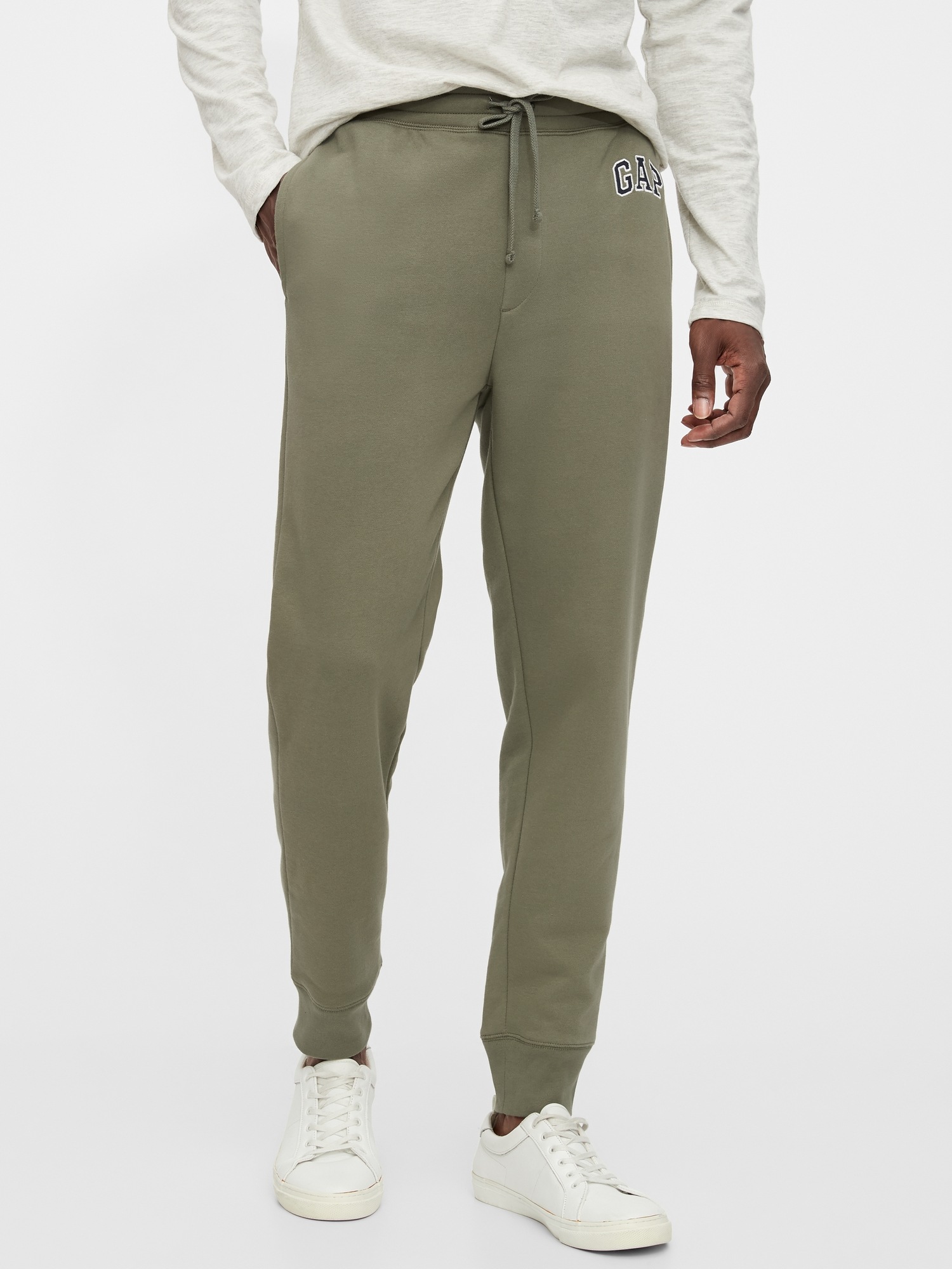 gap logo fleece pants