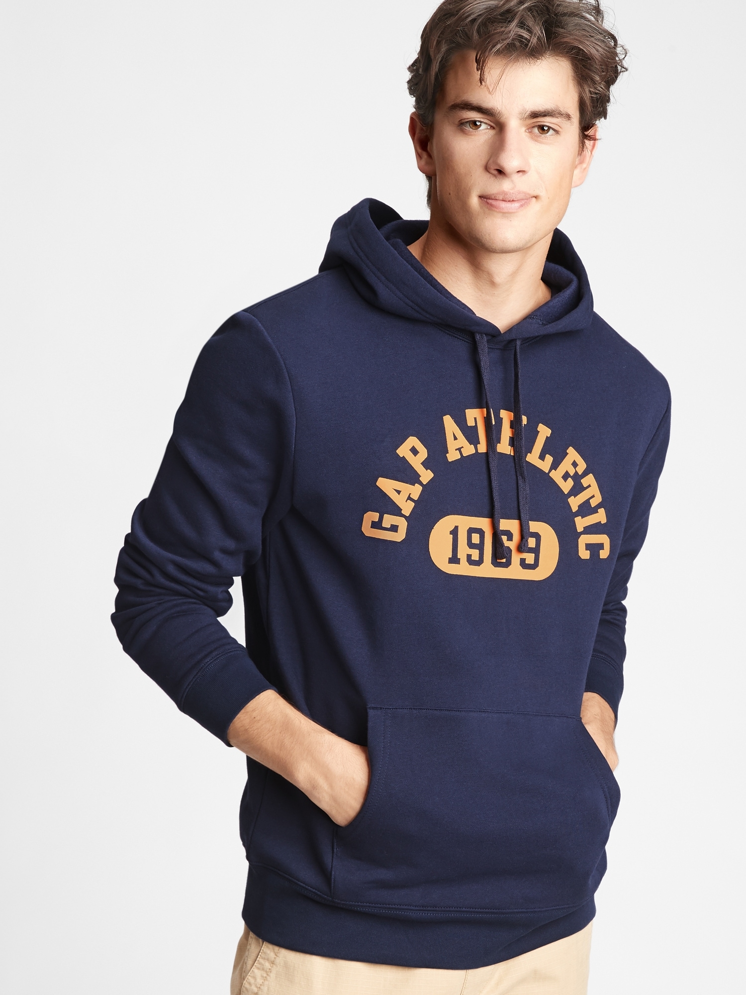 Navy blue best sale gap hoodie