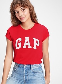 Gap Factory Women's Gap Logo T-Shirt Standout Pink Size L