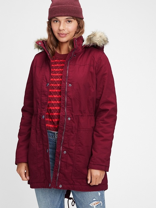 View large product image 1 of 1. Sherpa-Lined Parka