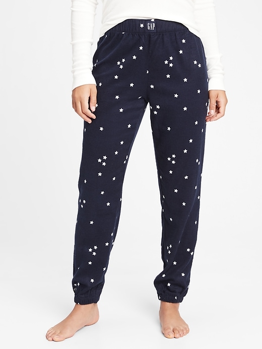 Gap flannel joggers hot sale