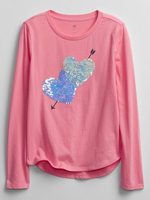 Kids Flippy Sequin Graphic T-Shirt | Gap Factory