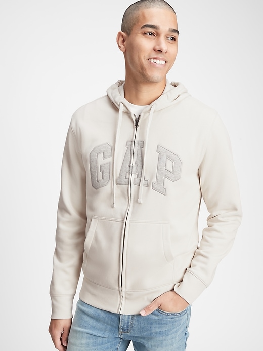 Gap Factory Men's Gap Logo Zip Hoodie Tapestry Navy Size L