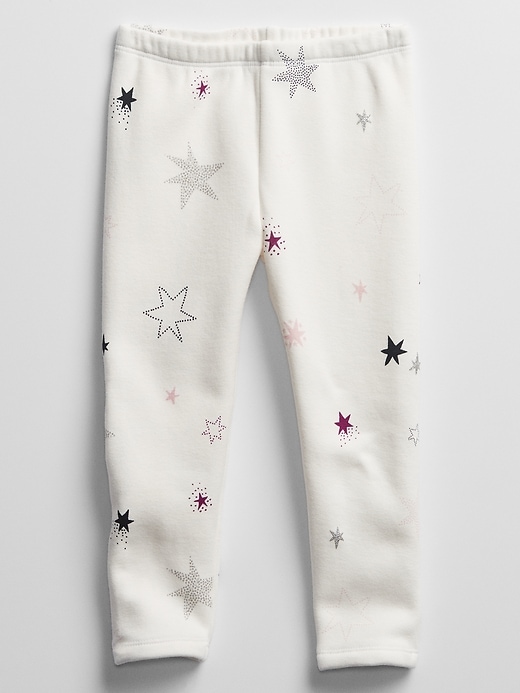 View large product image 1 of 1. Toddler Cozy Sherpa Lined Print Leggings