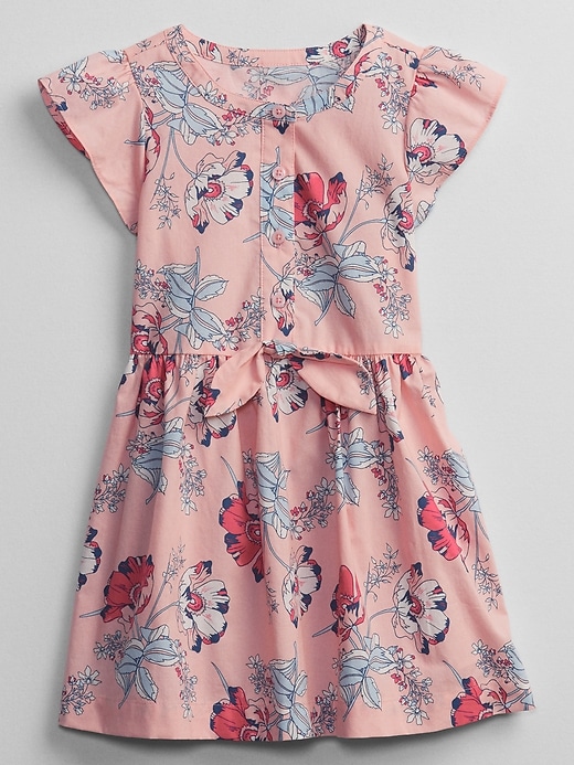 Image number 1 showing, Toddler Tie Floral Dress