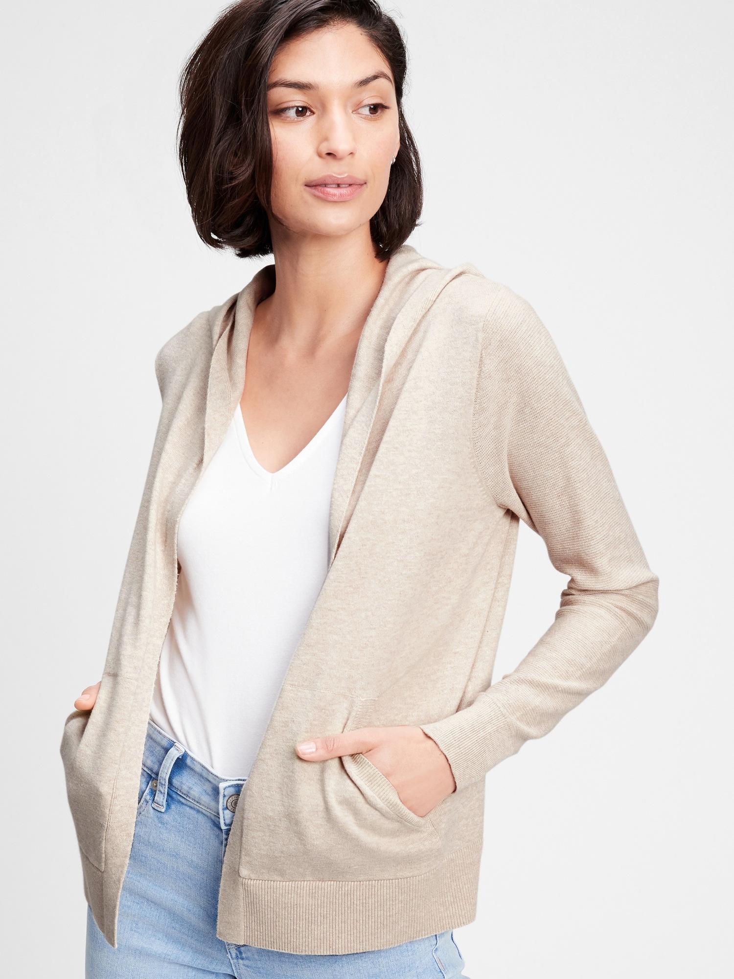 gap hooded cardigan