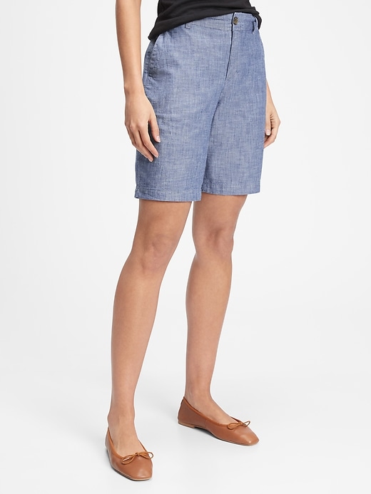 Image number 1 showing, 9'' Khaki Bermuda Shorts