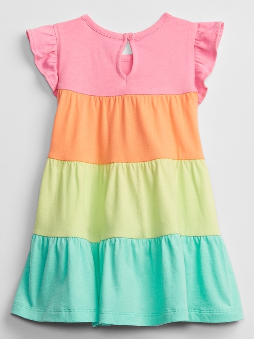 View large product image 2 of 2. Baby Rainbow Colorblock Dress
