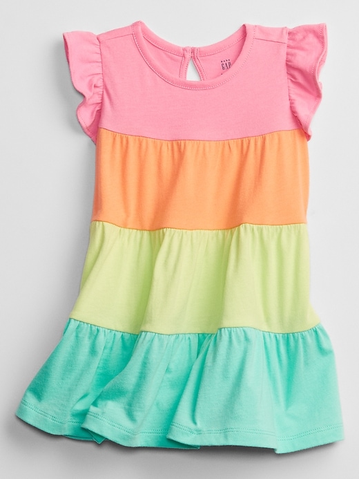 View large product image 1 of 2. Baby Rainbow Colorblock Dress