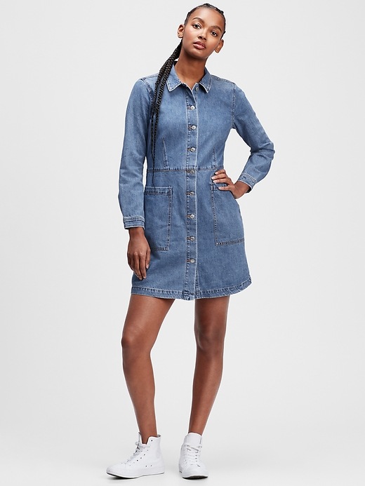 Gap denim clearance dress