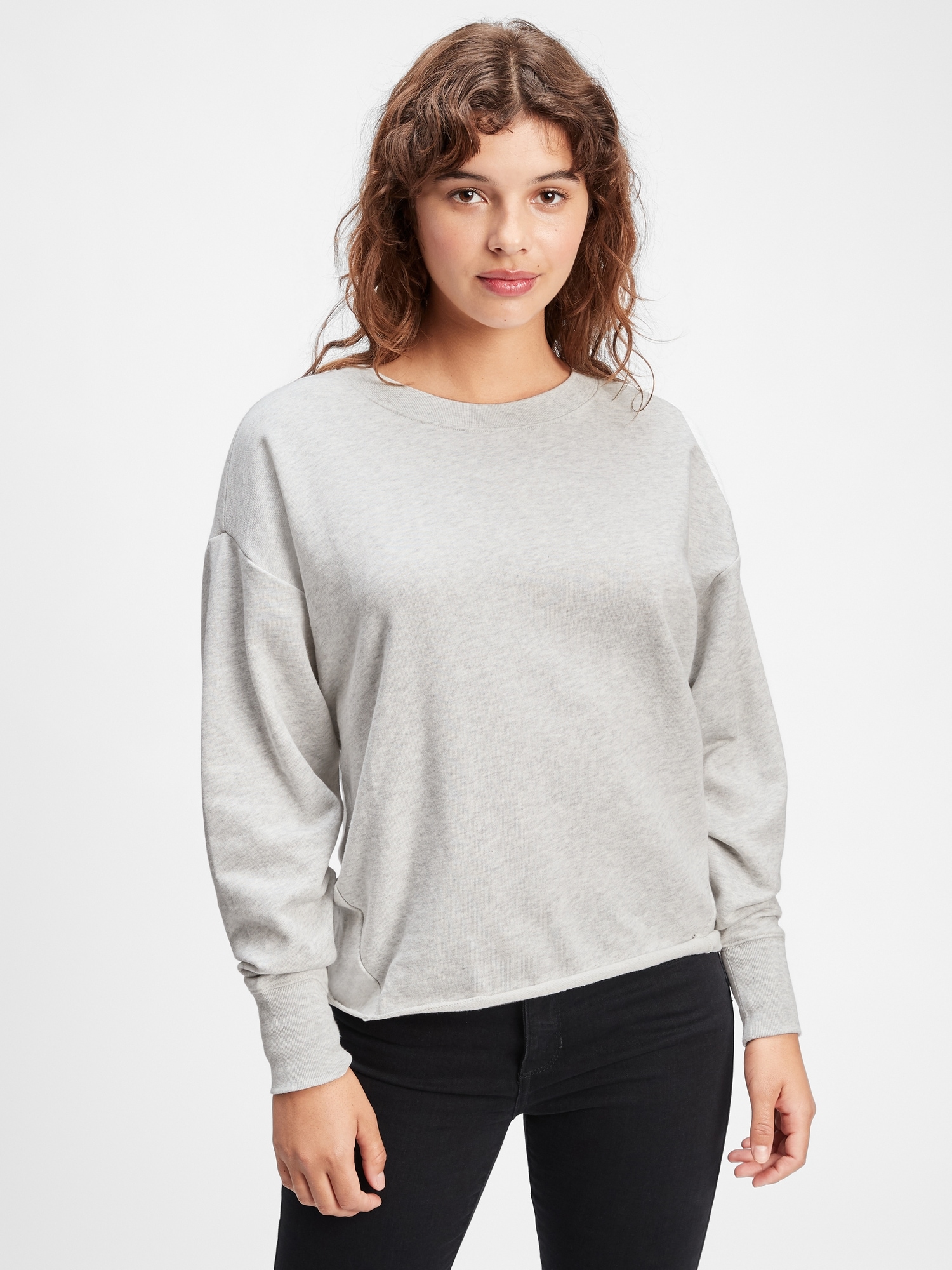 Drapey-Sleeve Sweatshirt | Gap Factory