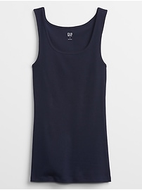 Gap Blue Ribbed Support Tank Top