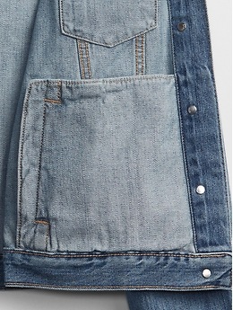 Gap Factory Women's Puff Sleeve Icon Denim Jacket