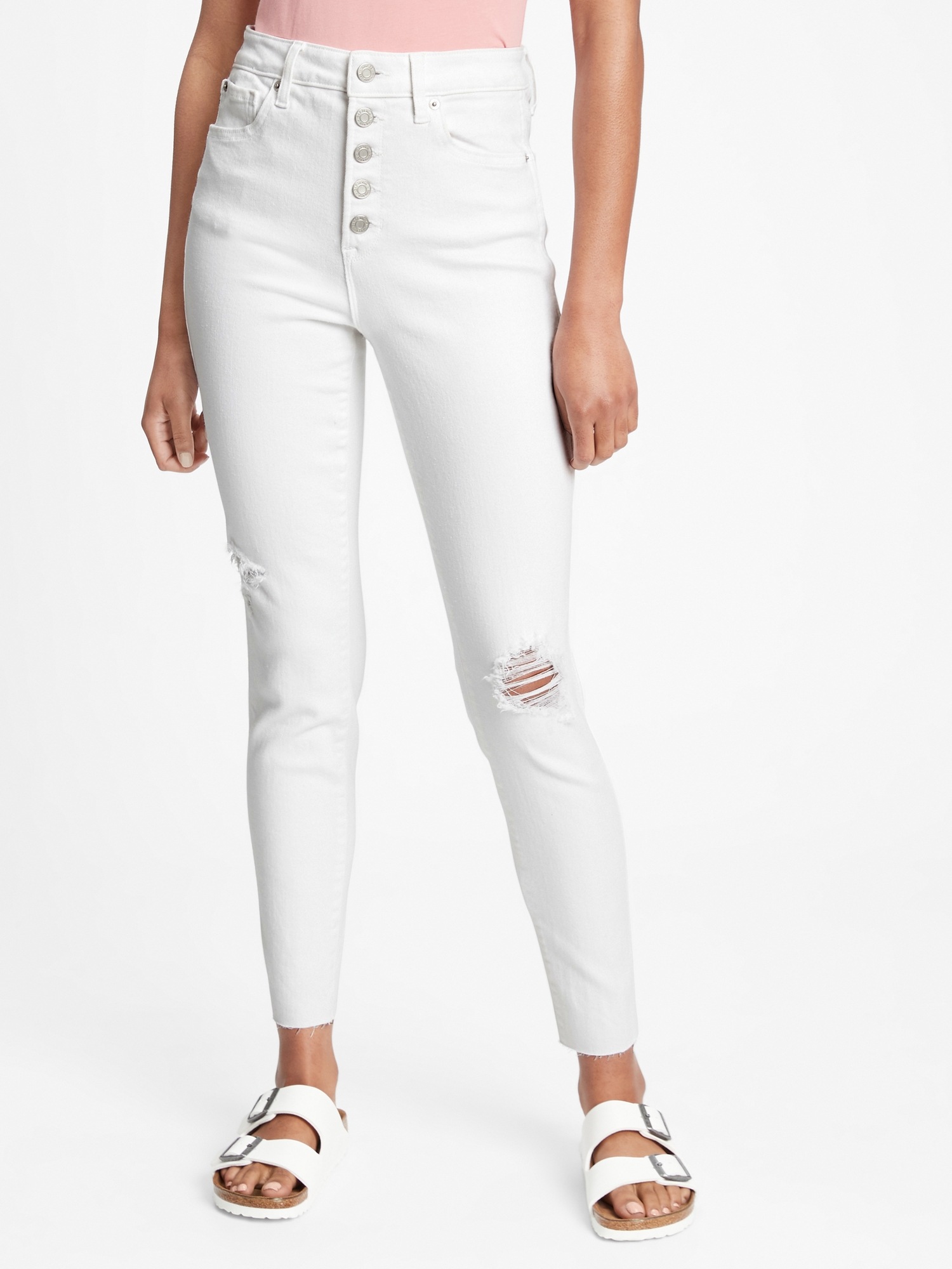 High Rise Destructed Universal Legging Jeans with Washwell | Gap Factory