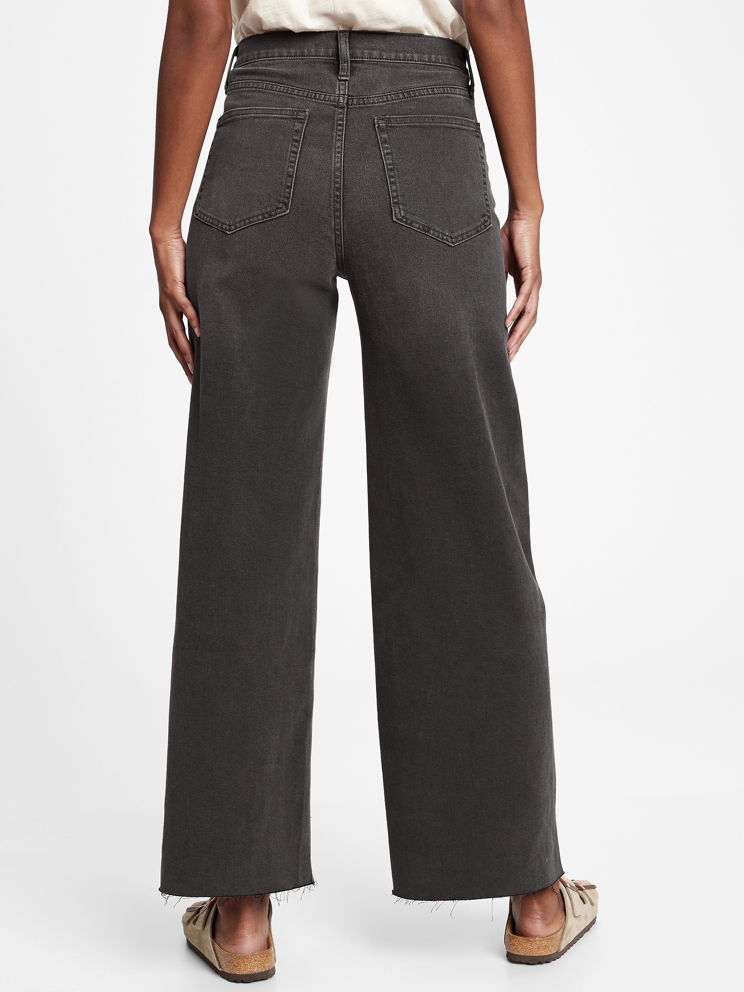 gap factory wide leg pants