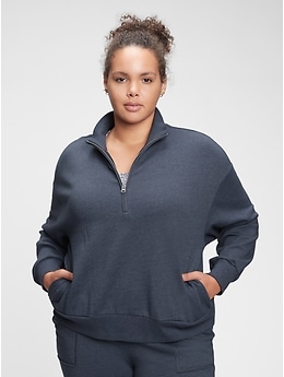 Half-Zip Mockneck Sweatshirt