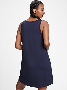 sleeveless swing dress gap