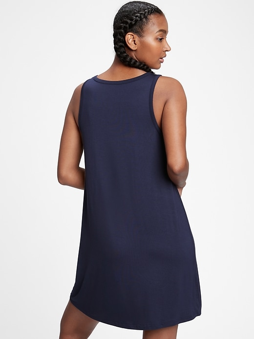 sleeveless swing dress gap