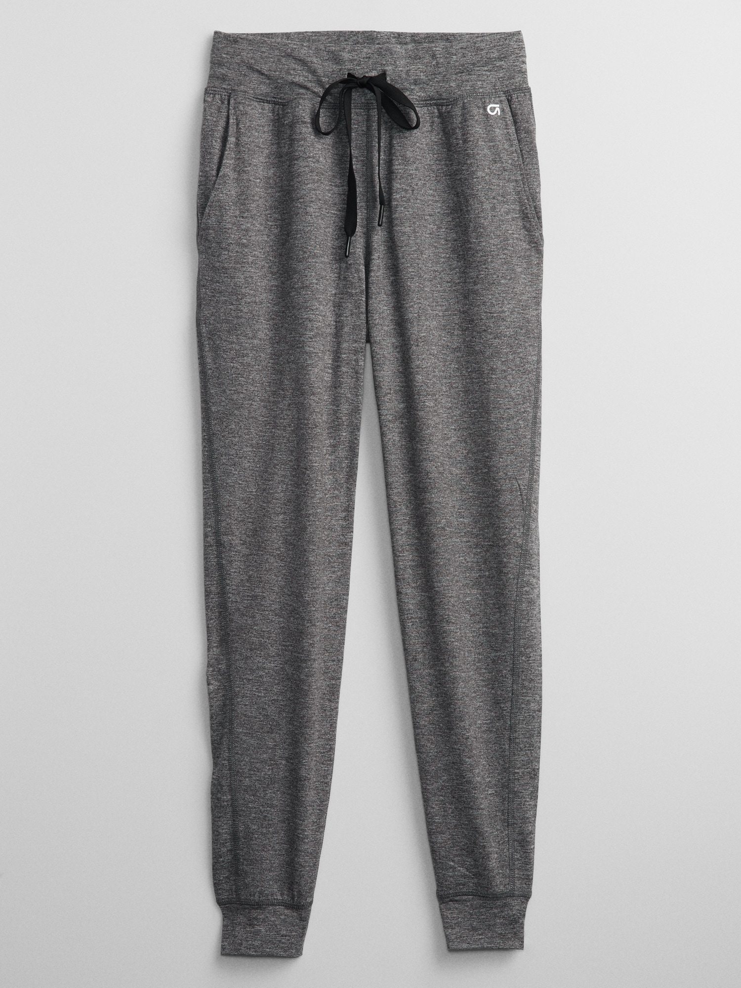 Buy the NWT Womens Gray Elastic Waist Tapered Fit Stretch Jogger