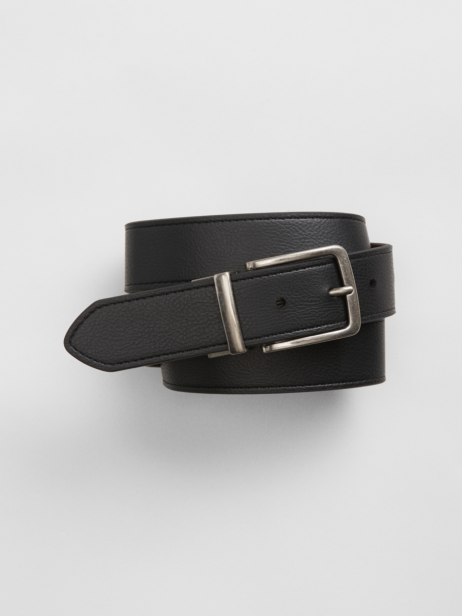 Old Navy Men's Faux-Leather Reversible Belt - Black - Size XL