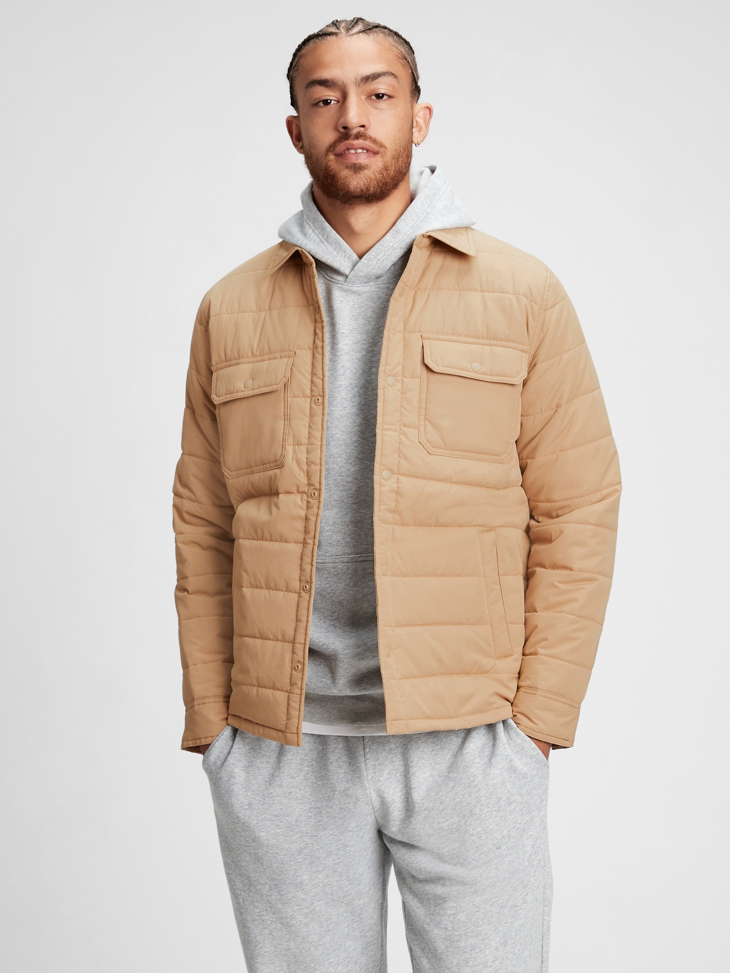 Quilted ripstop down on sale jacket