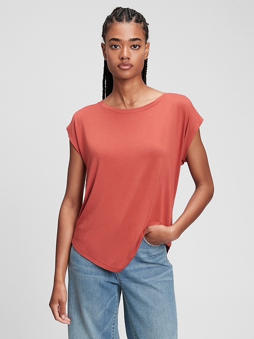 View large product image 1 of 1. Luxe Dolman Sleeve T-Shirt