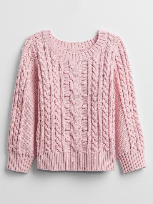 Toddler CableKnit Crewneck Sweater Gap Factory