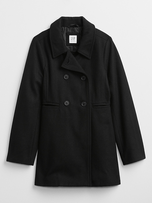 gap black peacoat