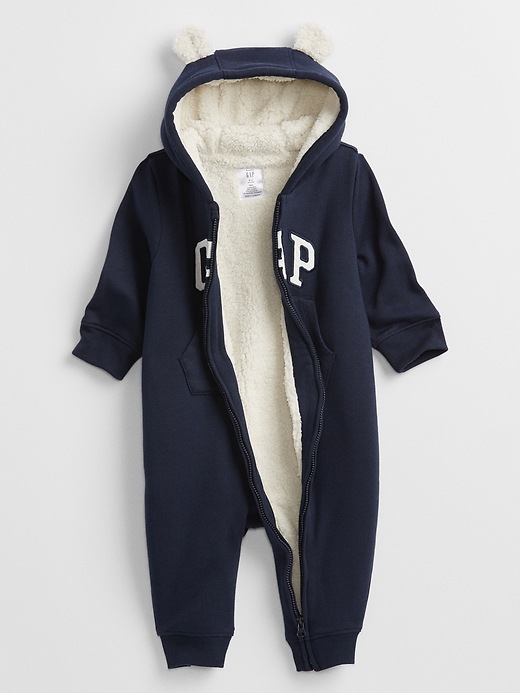 Baby Gap Logo Sherpa Lined One Piece