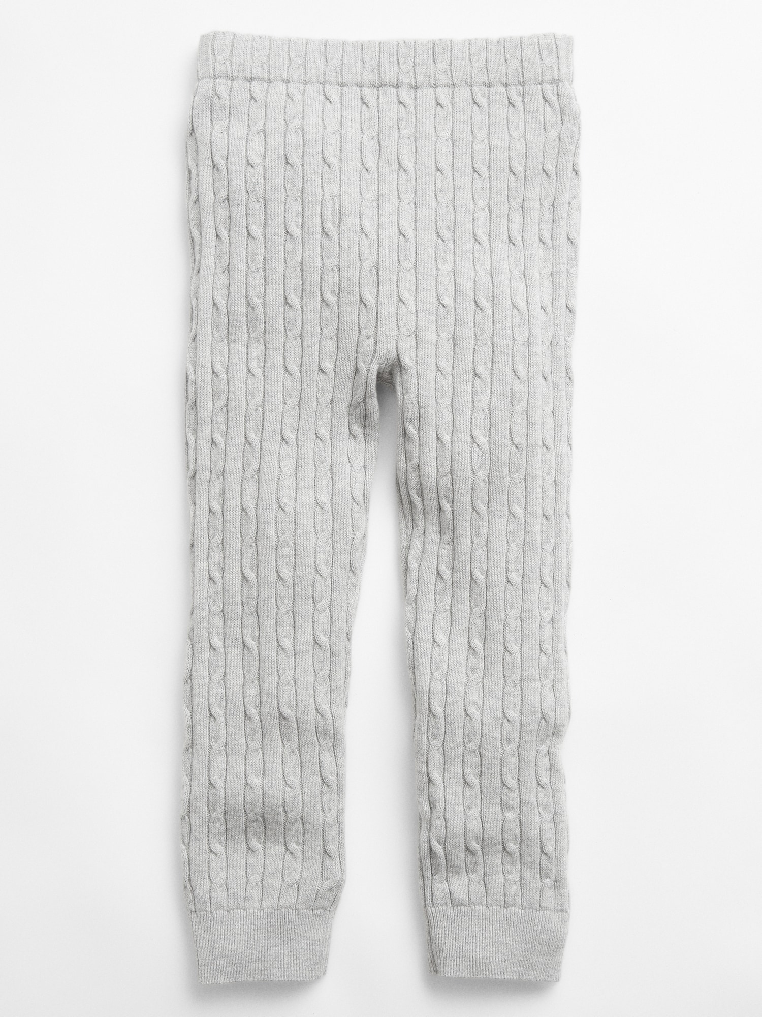 Grey Cable Knit Leggings