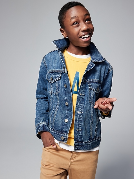 Kids Denim Jacket With Washwell™ | Gap Factory