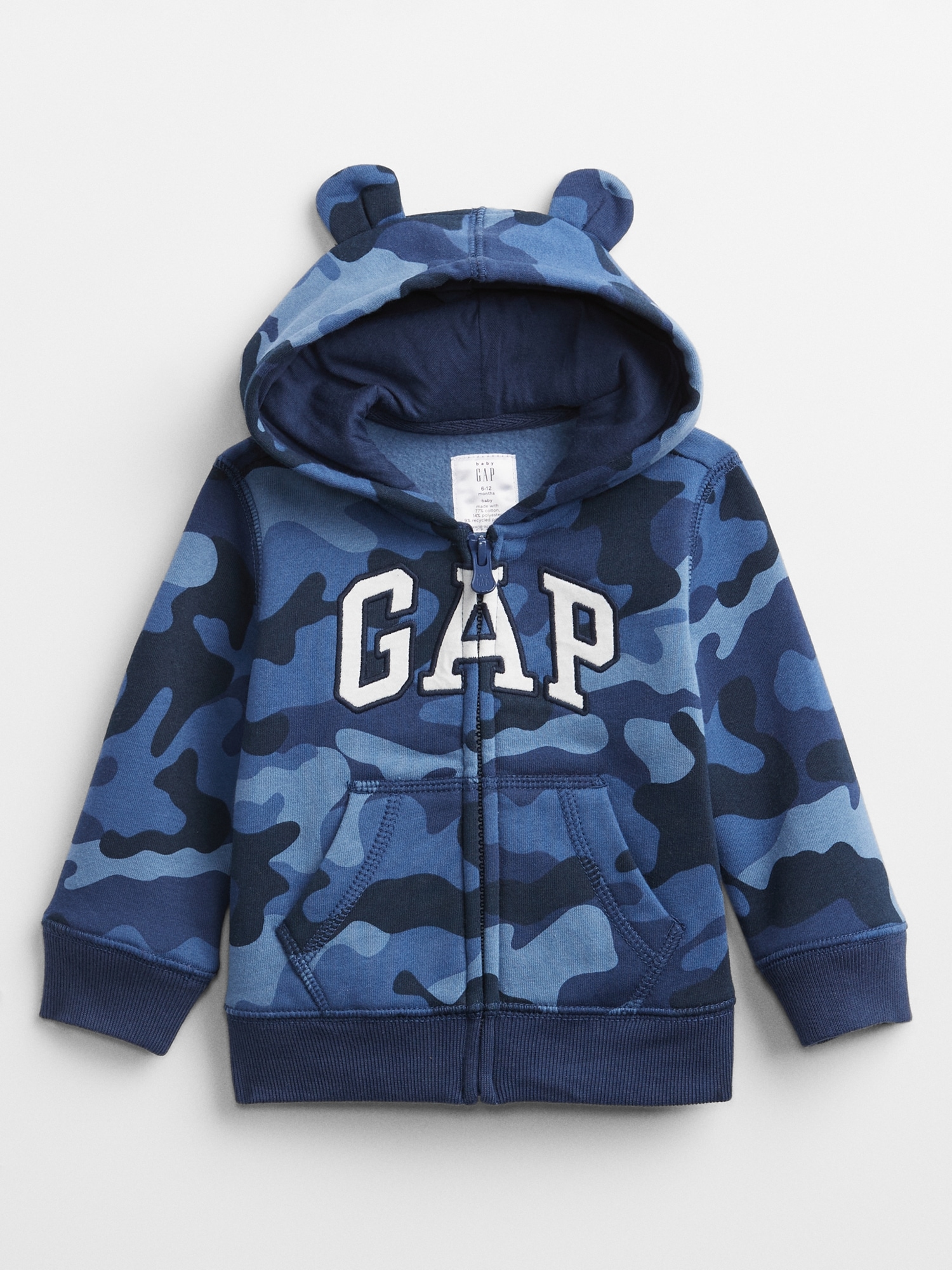 babyGap Logo Print Zip Hoodie | Gap Factory