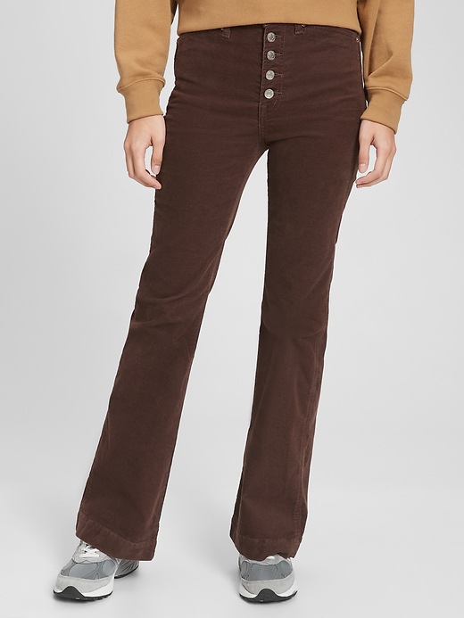 View large product image 1 of 1. High Rise Vintage Flare Corduroy Pants