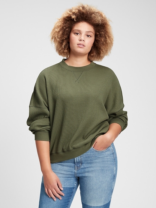 gap factory waffle knit shirt