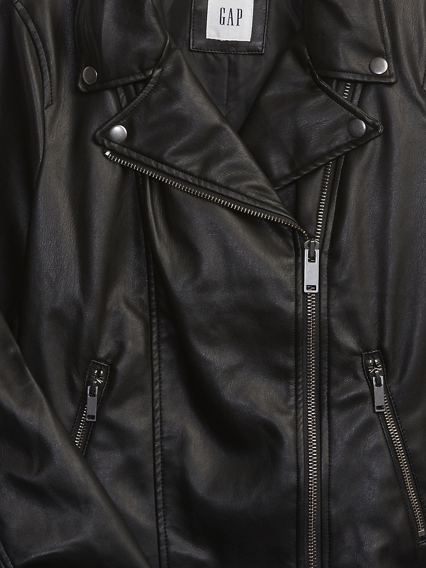 Vegan Leather Moto Jacket | Gap Factory