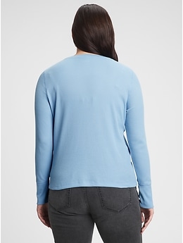 Women's Longtail T Waffle Henley Shirt